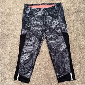 Champion Ladies Gray & Black Athletic Leggings